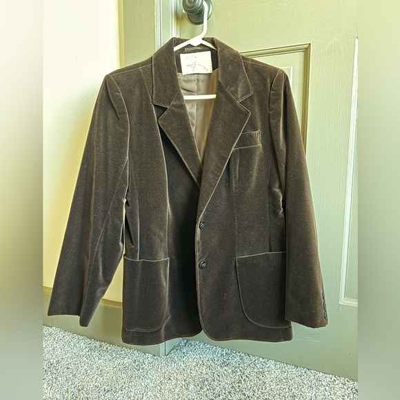 Vintage velour blazer - Picture 2 of 7